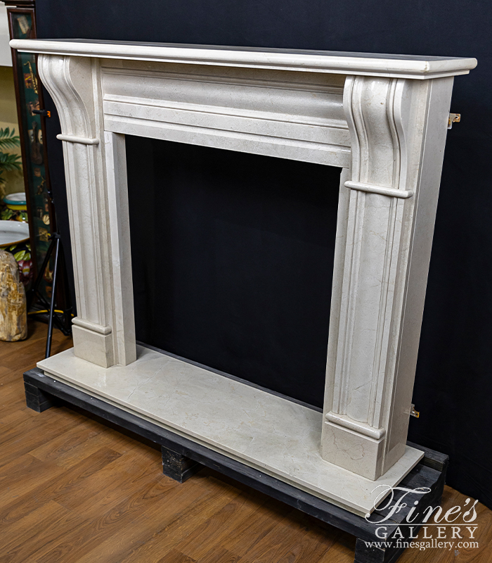 Marble Fireplaces  - Cream Marble Surround - MFP-1783